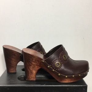 Nine West | Shoes | Nine West Wooden Clogs | Poshmark